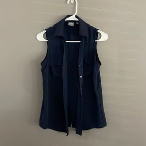 Soho New York & Company Navy Tank Top Blouse